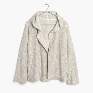 Madewell Textural Hooded Jacket - Marled Ivory